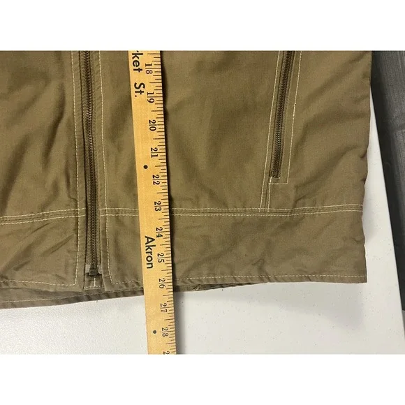 Rafter C Vest Mens M Beige Canvas Zip Up Western Buffalo Plaid Lined NEW NWT - Picture 9 of 9